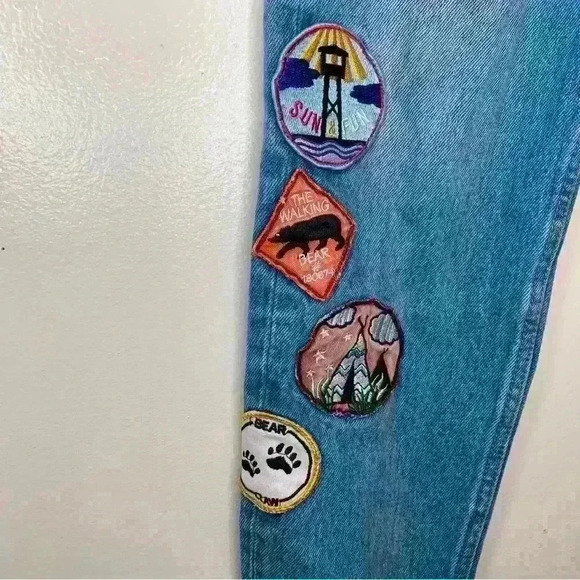 Zara Embroidered Jeans Patchwork - Picture 8 of 11